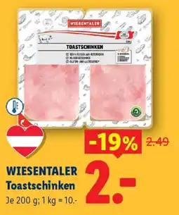 Lidl Wiesentaler toastschinken Angebot