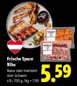 Lidl Frische spare ribs Angebot