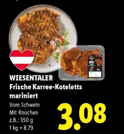 Lidl Wiesentaler frische karree-koteletts mariniert Angebot