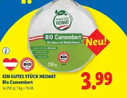 Lidl Ein gutes stück heimat bio camembert Angebot