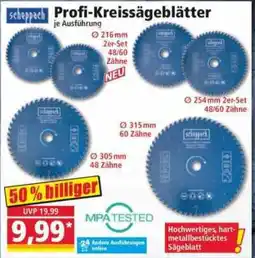 Norma Profi-Kreissägen Angebot