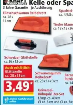 Norma Kraft Werkzeuge Fliesenschwamm Reibebrett Angebot