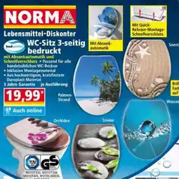 Norma WC-Sitz 3-seitig bedruckt Angebot