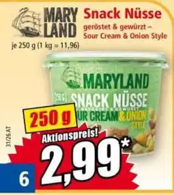 Norma Maryland Snack Nüsse Angebot