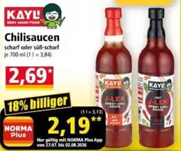 Norma Kayu Chilisauce Angebot