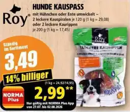 Norma Roy Hunde Kauspass Angebot