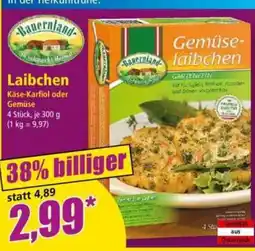 Norma Bauernland Gemüse-laibchen Angebot