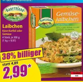 Norma Bauernland Gemüse-laibchen Angebot