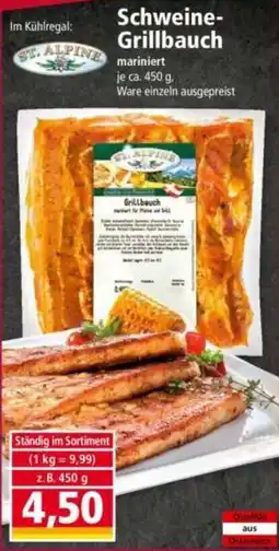 Norma Schweine-Grillbauch mariniert Angebot