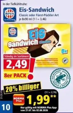 Norma Riva Eis-Sandwich Classic Angebot