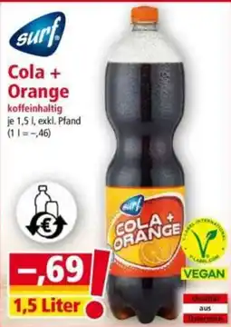 Norma Surf Cola + Orange Angebot