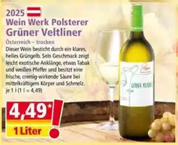 Norma Wein Werk Polsterer Grüner Veltliner Angebot