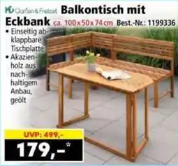 Norma Garten & Freizeit Balkontisch mit Eckbank Angebot