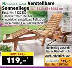 Norma Verstellbare Sonnenliege Angebot