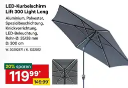 Lagerhaus LED-Kurbelschirm Lift 300 Light Long Angebot