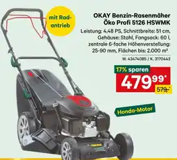 Lagerhaus OKAY Benzin-Rasenmäher Öko Profi 5126 HSWMK Angebot