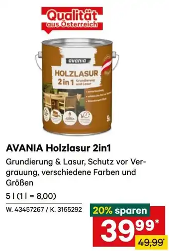 AVANIA Holzlasur 2in1