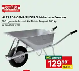 Lagerhaus ALTRAD HOFMANINGER Schiebetruhe Eurobau Angebot