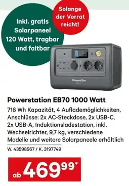 Lagerhaus Powerstation EB70 Angebot