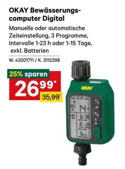 Lagerhaus OKAY Bewässerungscomputer Digital Angebot