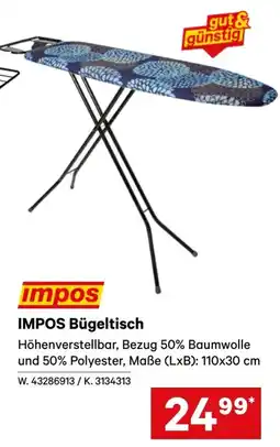 Lagerhaus IMPOS Bügeltisch Angebot