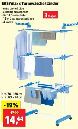 Thomas Philipps EASYmaxx Turmwäscheständer Angebot