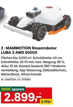 Lagerhaus MAMMOTION Rasenroboter LUBA 3 AWD 5000X Angebot