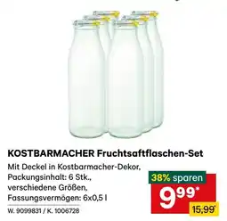 Lagerhaus KOSTBARMACHER Fruchtsaftflaschen-Set Angebot