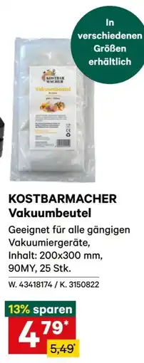 Lagerhaus Kostbarmacher Vakuumbeutel Angebot
