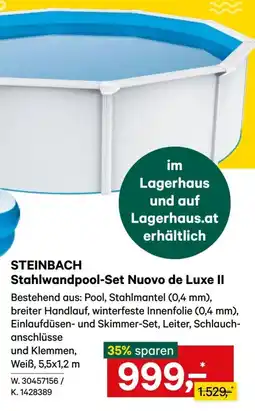 Lagerhaus STEINBACH Stahlwandpool-Set Nuovo de Luxe II Angebot