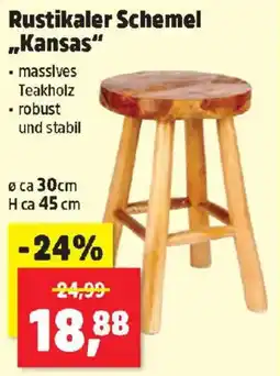 Thomas Philipps Rustikaler Schemel "Kansas" Angebot