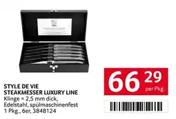 Transgourmet Style de Vie Steakmesser Luxury Line Angebot