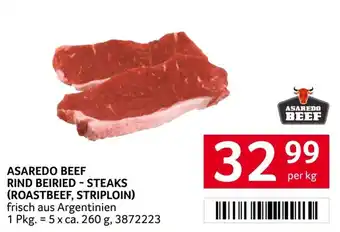 Transgourmet Asaredo Beef Rind Beiried - Steaks Angebot