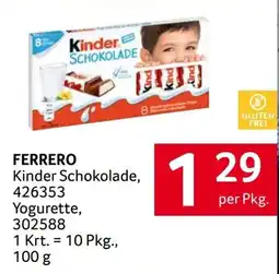Transgourmet Ferrero Kinder Schokolade Angebot