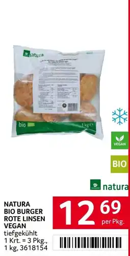 Transgourmet Natura Bio Burger Rote Linsen Vegan Angebot