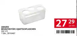 Transgourmet Araven Behälter für 3 Quetschflaschen Angebot