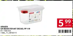 Transgourmet Araven GN Behälter mit Deckel PP 1/9 Angebot