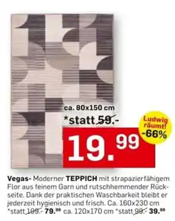 Möbel Ludwig Vegas- Moderner TEPPICH Angebot