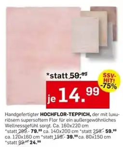 Möbel Ludwig Handgefertigter Hochflor-Teppich Angebot