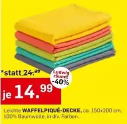 Möbel Ludwig Leichte Waffelpiqué-Decke Angebot