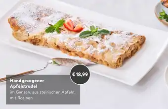 Handgezogener Apfelstrudel