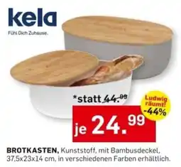Möbel Ludwig Brotkasten, Kunststoff, mit Bambusdeckel Angebot