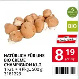 Transgourmet Natürlich für uns Bio Creme-Champignon Kl.2 Angebot