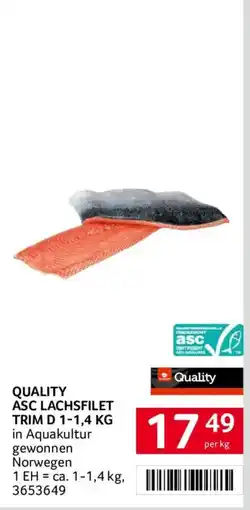 Transgourmet Quality ASC Lachsfilet Angebot