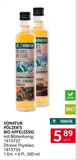 Transgourmet Vonatur Pölzer's Bio Apfelessig Angebot