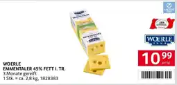 Transgourmet Woerle Emmentaler 45% Fett i. Tr. Angebot