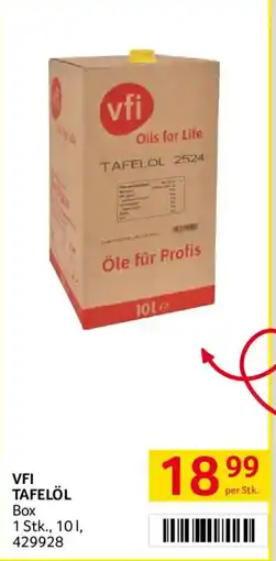 Transgourmet VFI TAFELÖL Angebot