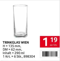 Transgourmet Trinkglas Wien Angebot