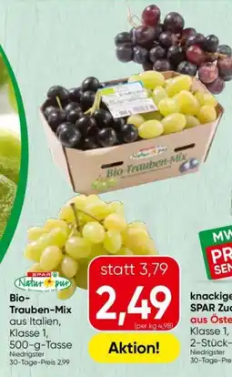 Spar Bio-Trauben-Mix Angebot