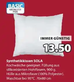 JYSK Synthetikkissen SOLA Angebot